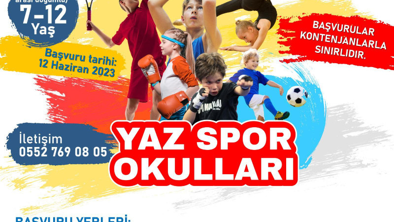 Yaz Spor Okulları Akdenizli Çocukları Bekliyor