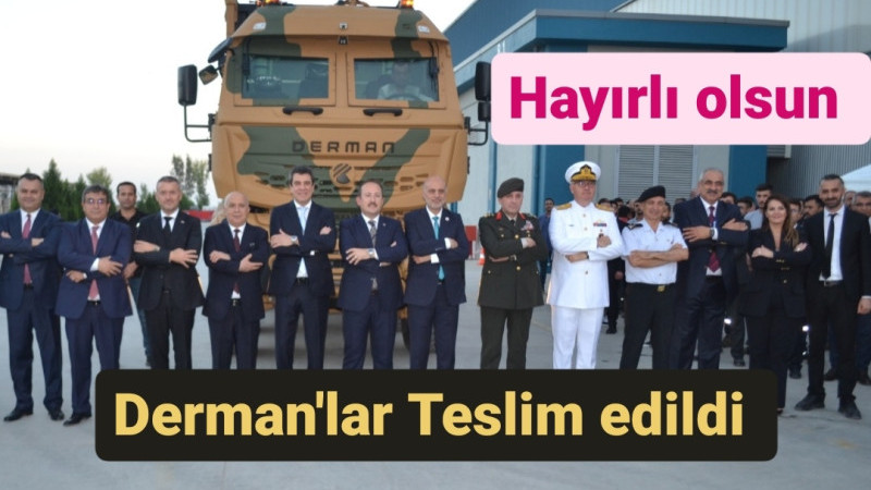 Tarsus Koluman'da 13 adet konteyner taşıyıcı 'Derman' teslimatı yapıldı