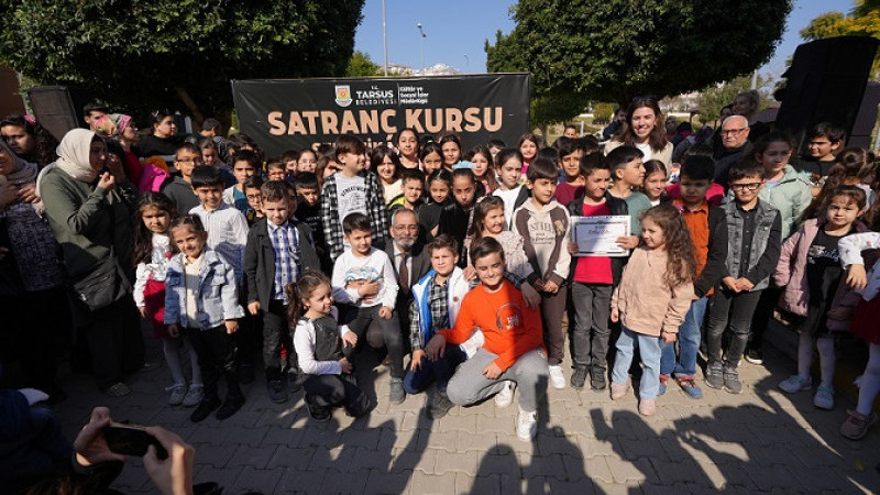 Tarsus Belediyesi STEM Merkezinden 180 Satranççı Mezun Oldu
