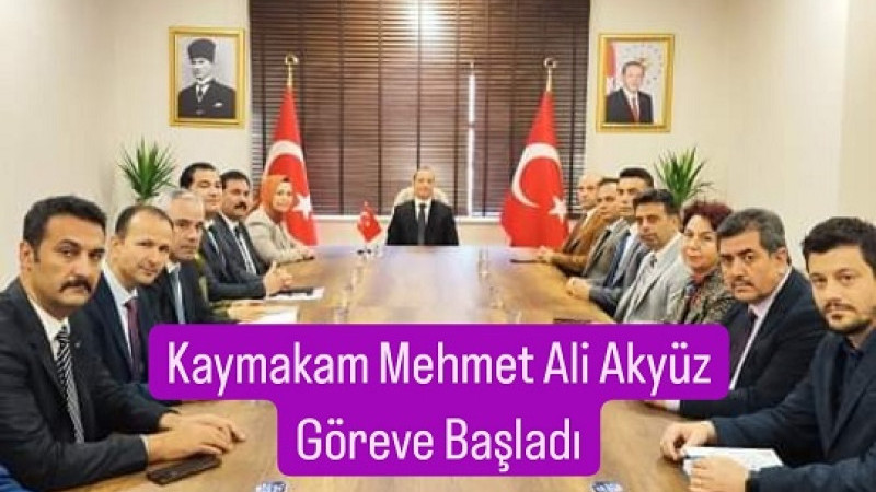 Tarsus'un Yeni Kaymakamı Mehmet Ali Akyüz Göreve Başladı