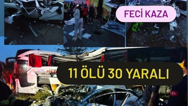 Tarsus Adana Yolu'nda Zincirleme Kaza 10 Ölü 40 Yaralı