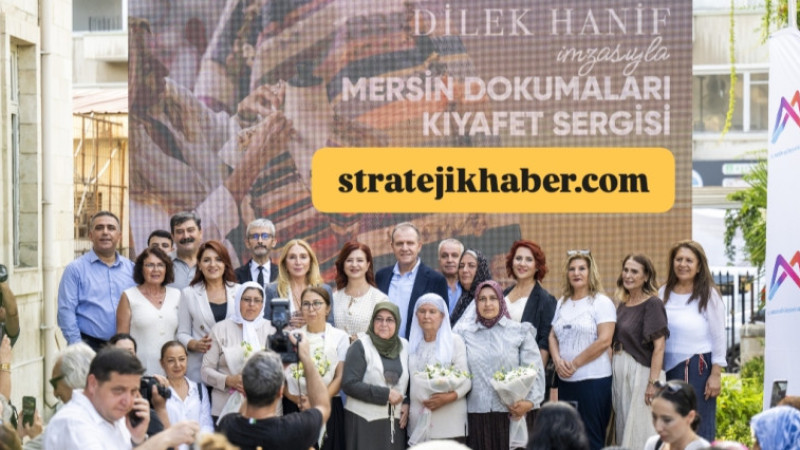 Başkan Seçer ve Meral Seçer, Mersin Dokumaları Sergisi'nde