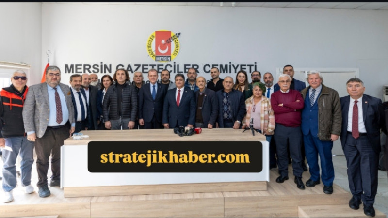 Başkan Seçer, Mersin Gazeteciler Cemiyetini Ziyaret Etti 