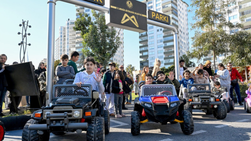 Büyükşehir Trafik Parkı Çocuklar ve Ailelerinin Akınına uğradı