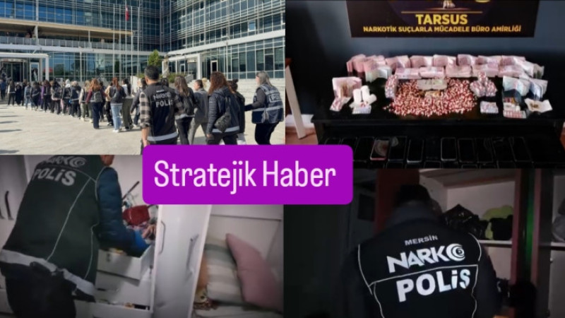 Tarsus'ta Uyuşturucu Operasyonuna 40 Tutuklama