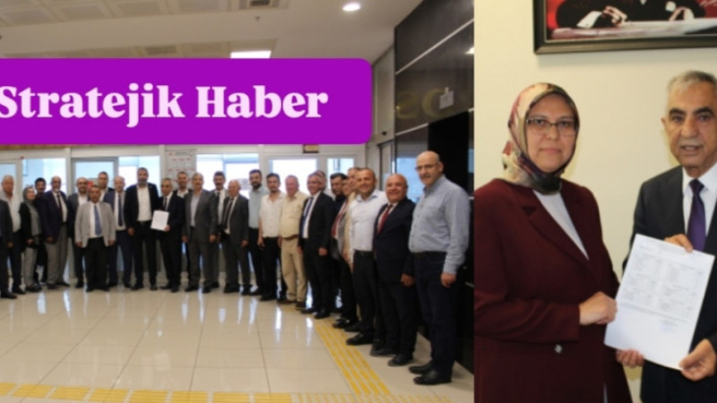Mersin ESOB Başkanı Veysel Sarı Mazbatasını aldı