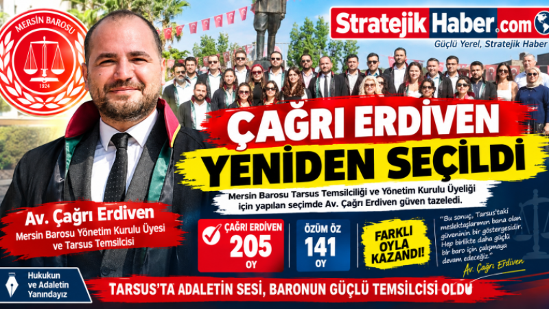 Av. Çağrı Erdiven yeniden seçilerek Güven tazeledi